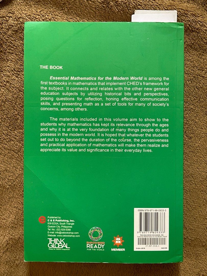 Essential mathematics for the modern world nocon hobbies toys books