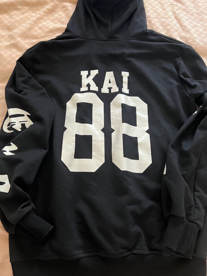 Exo Kai 88 Black Hoodie Sweater Jacket Size S