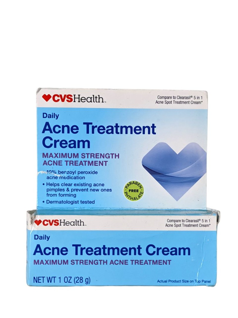 Exp 052023 Cvs Health Acne Treatment Maximum Strength Cream 28g Beauty And Personal Care Face