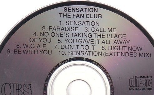 Fan Club SENSATION CDR, Hobbies & Toys, Music & Media, CDs & DVDs on ...