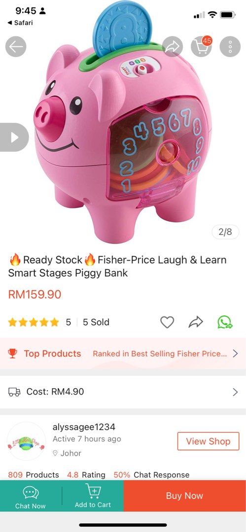 Laugh & Learn Smart Stages Piggy Bank