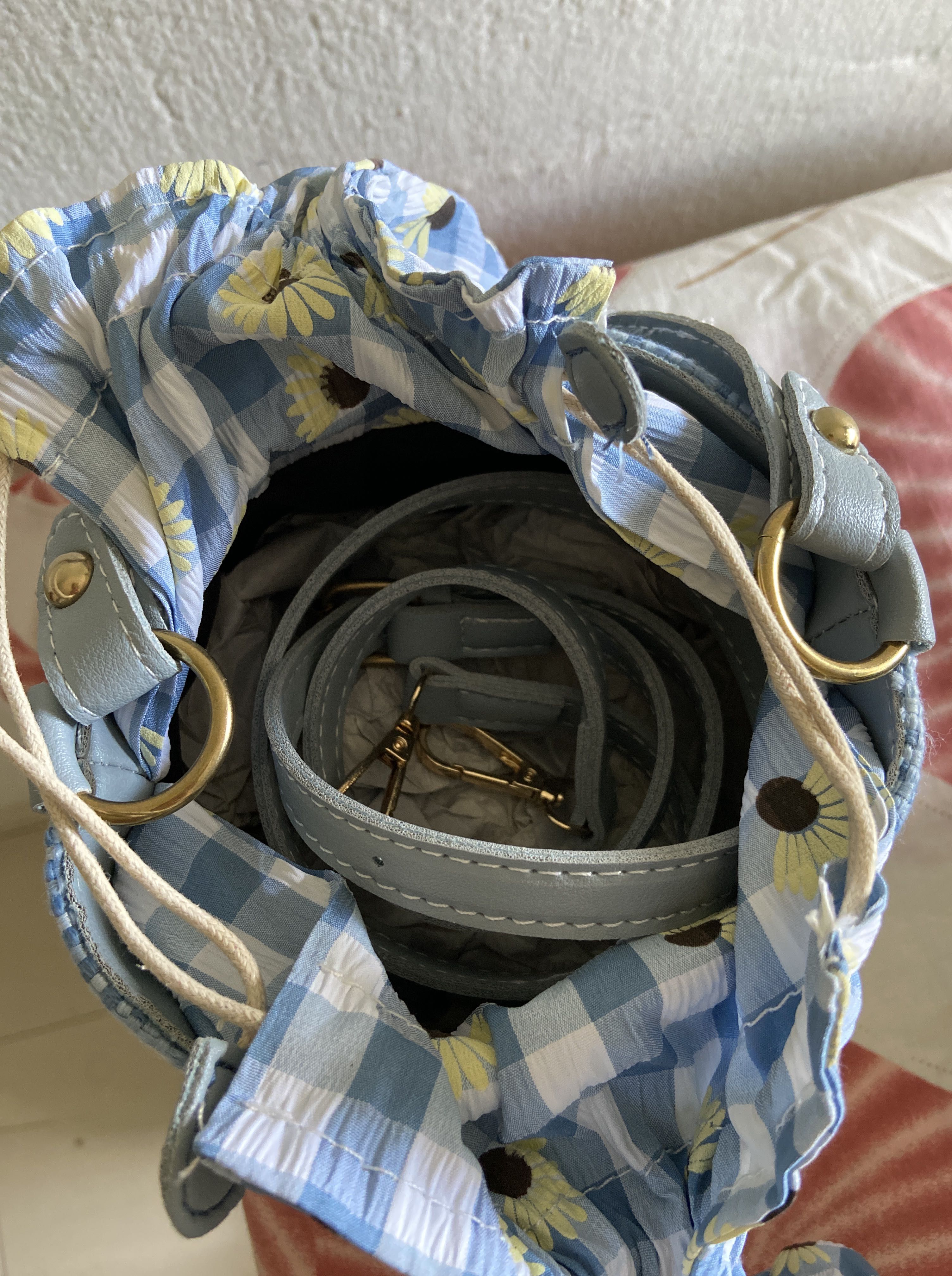 Flower Bucket Bag Korean, Women's Fashion, Bags & Wallets, Crossbody