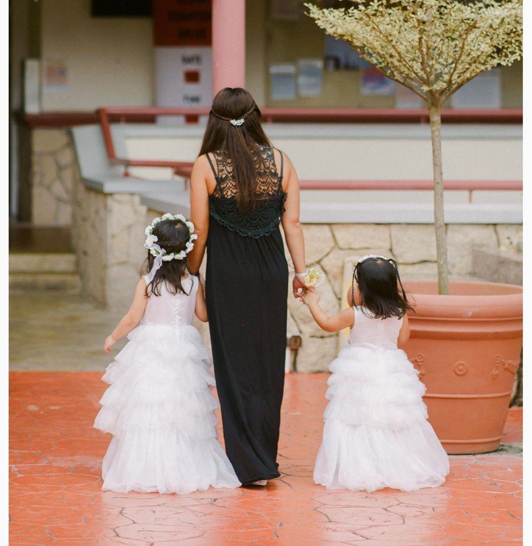 4t flower top girl dresses
