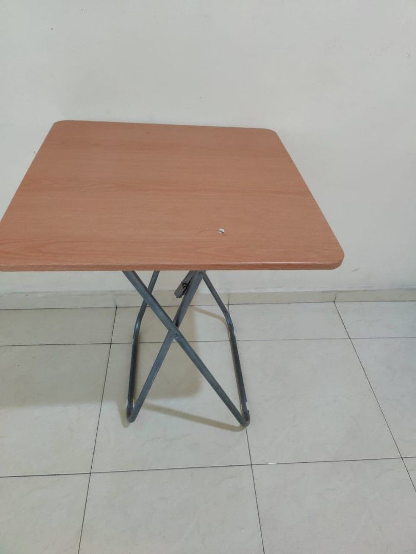 Used Square Foldable Table Foldable Table (used), Furniture & Home Living, Furniture, Tables ...