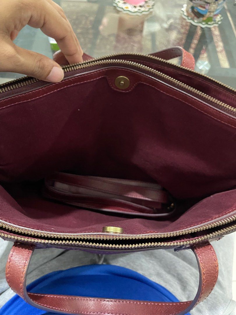 Fossil EMMA Laptop Bag, Women's Fashion, Bags & Wallets, Shoulder Bags