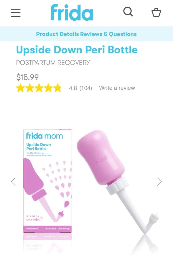 Frida Mom Postpartum Recovery Upside Down Peri Bottle