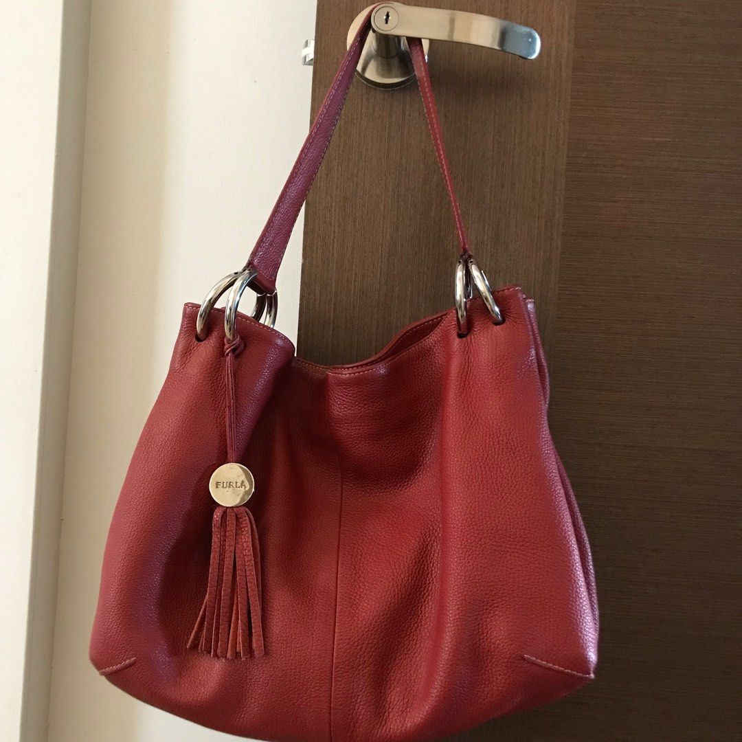 Furla Red Leather Bag