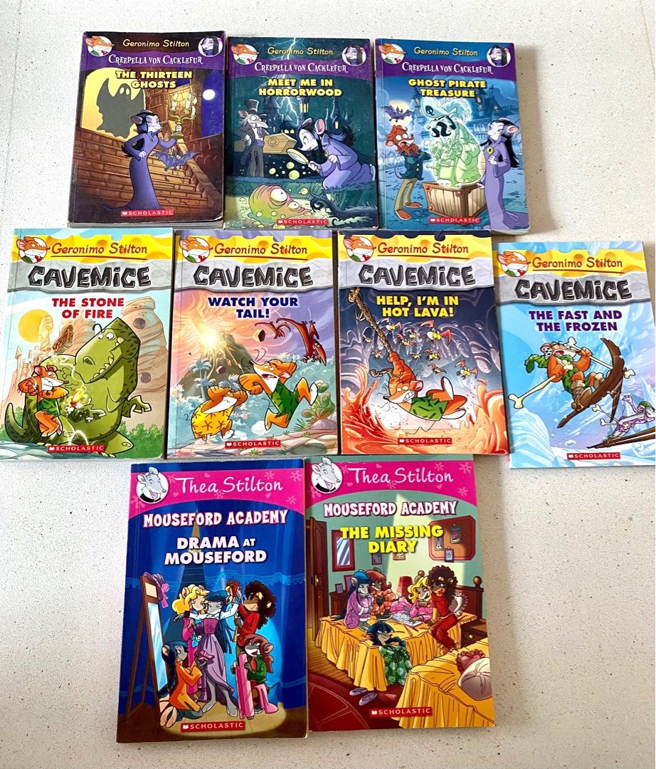 Geronimo Stilton Cavemice & Creepella & Thea Stilton Mouseford Academy