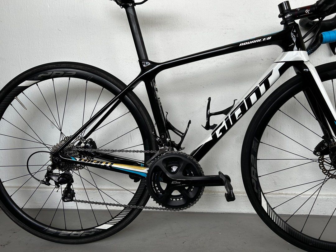 Giant tcr advanced 2 disc 2018 carbon road bike black 2025
