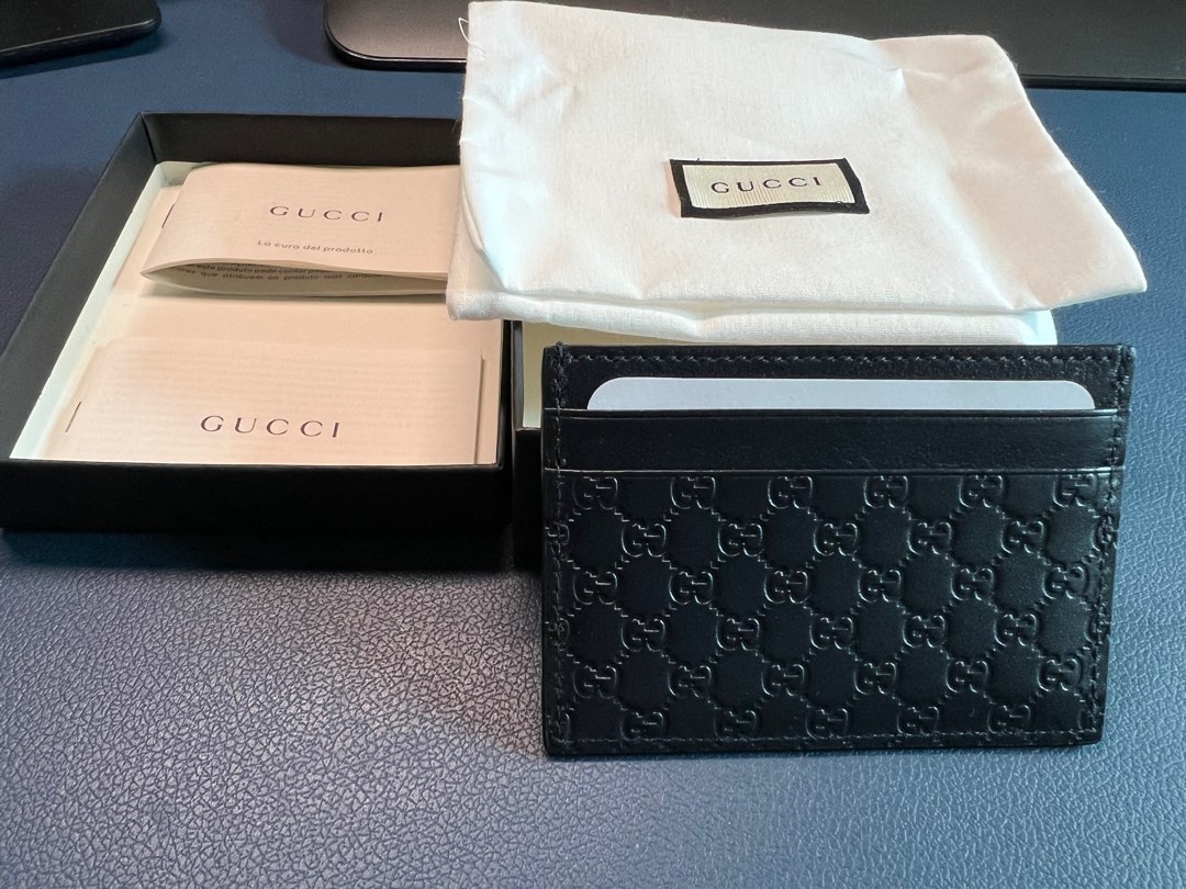 Gucci card holder, Men's Fashion, Watches & Accessories, Wallets & Card ...