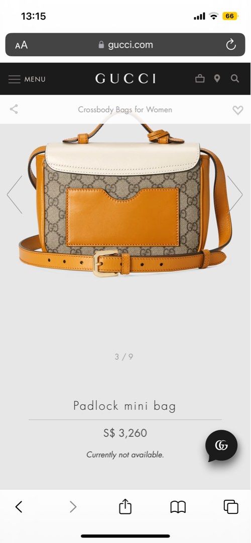 Shop GUCCI Padlock mini bag (652683 96GAG 9763) by N.aykFashion