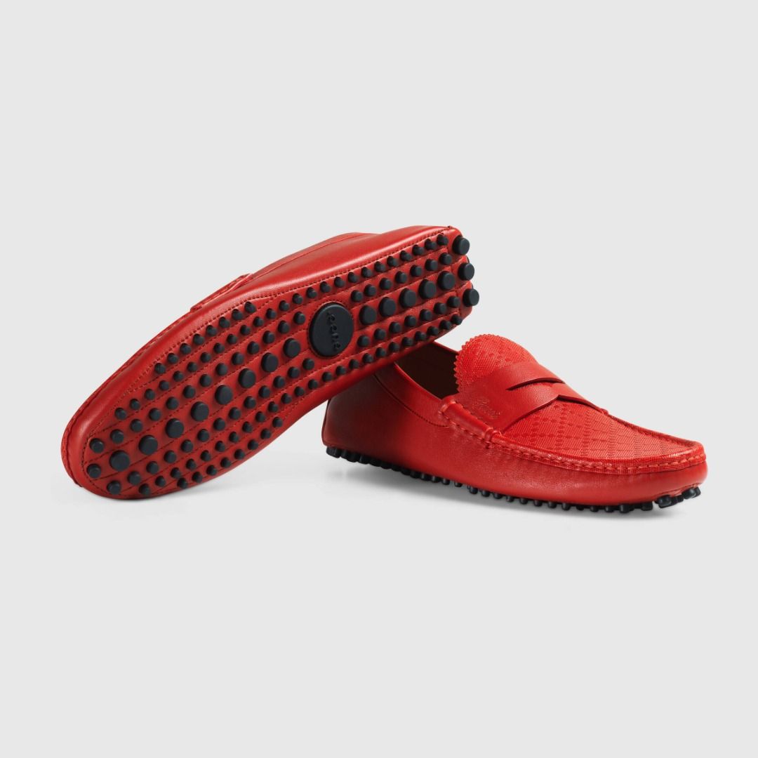 Red mens loafers near me outlet