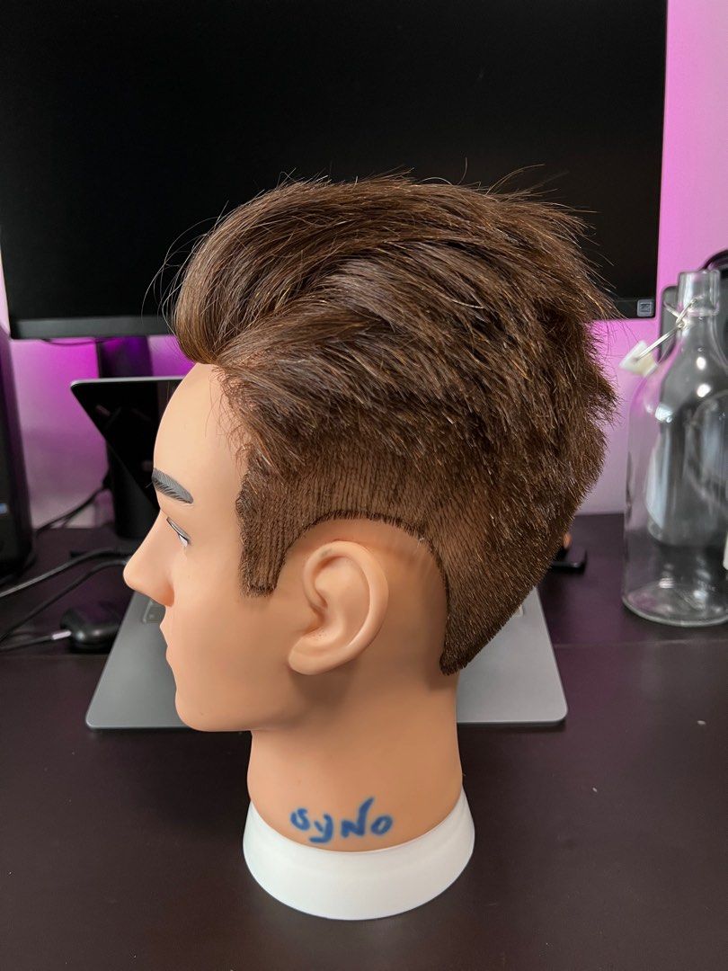 Hair salon Hairdressing barber barbering practice head mannequin doll dolly  short hair, Beauty & Personal Care, Hair on Carousell