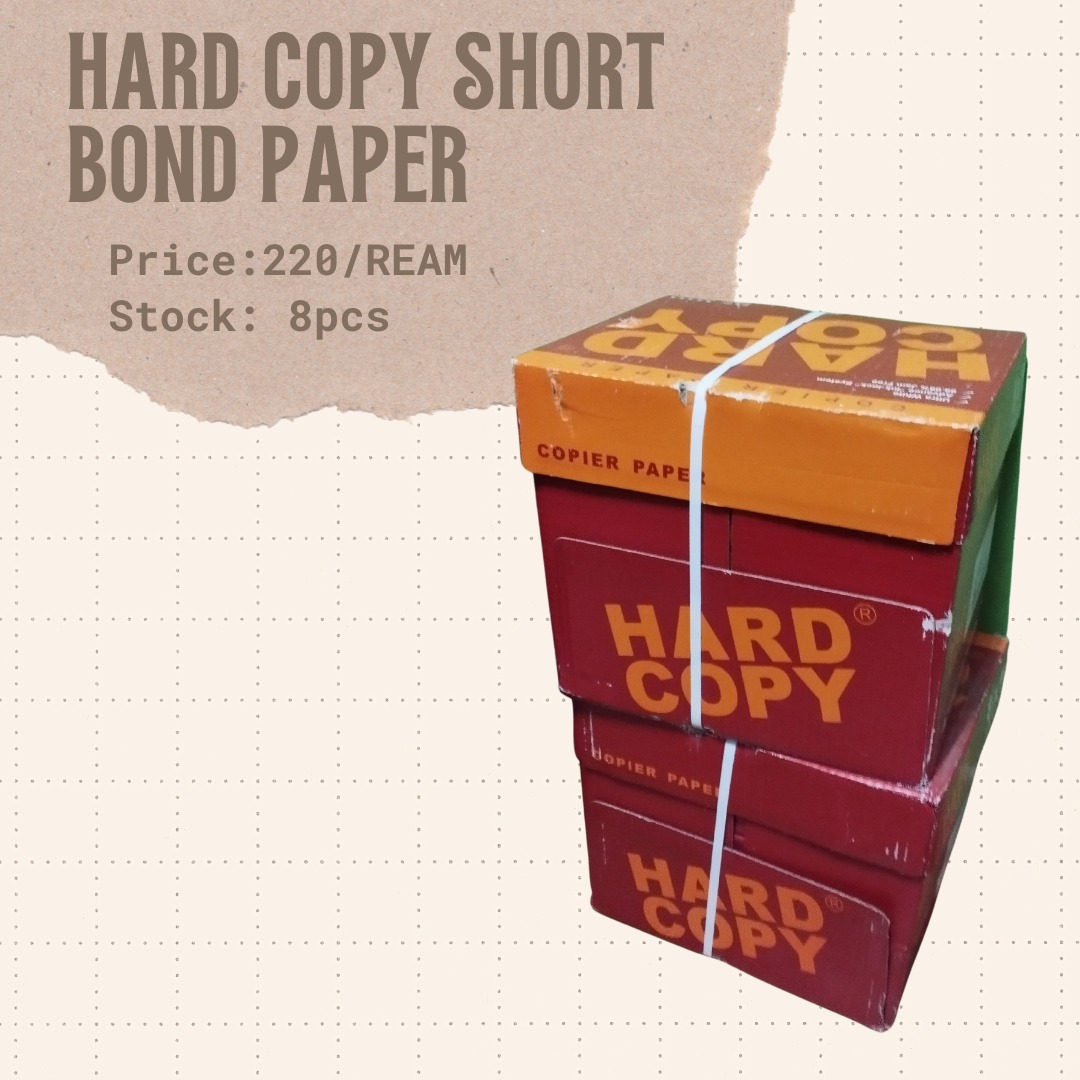 Hard Copy Short Bond Paper, Hobbies & Toys, Stationary & Craft