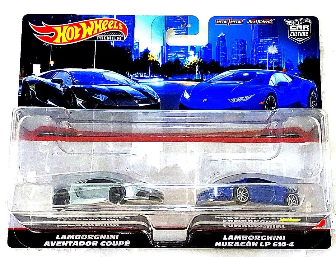 6131 HOT WHEELS / CAR CULTURE 2023 / LAMBORGHINI AVENTADOR COUPE + HURACAN 1/64