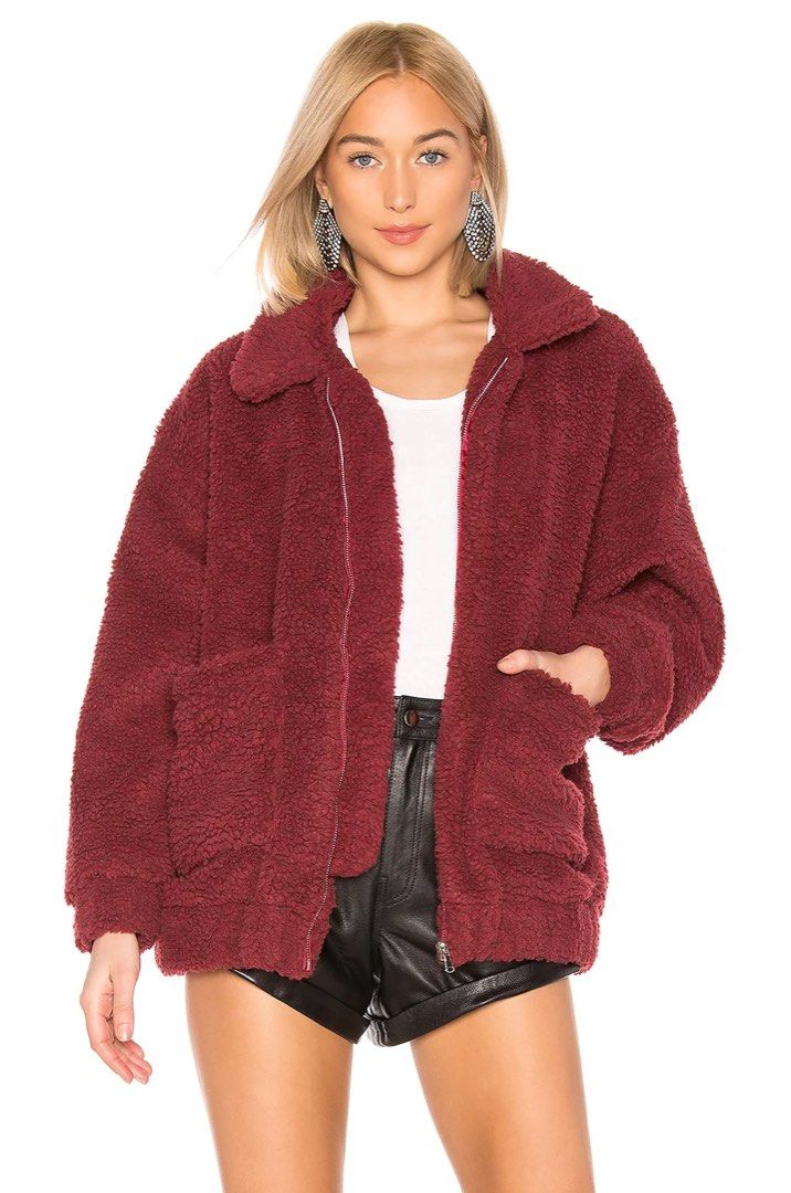 I.AM.GIA Pixie Jacket Burgundy Women s Fashion Coats Jackets