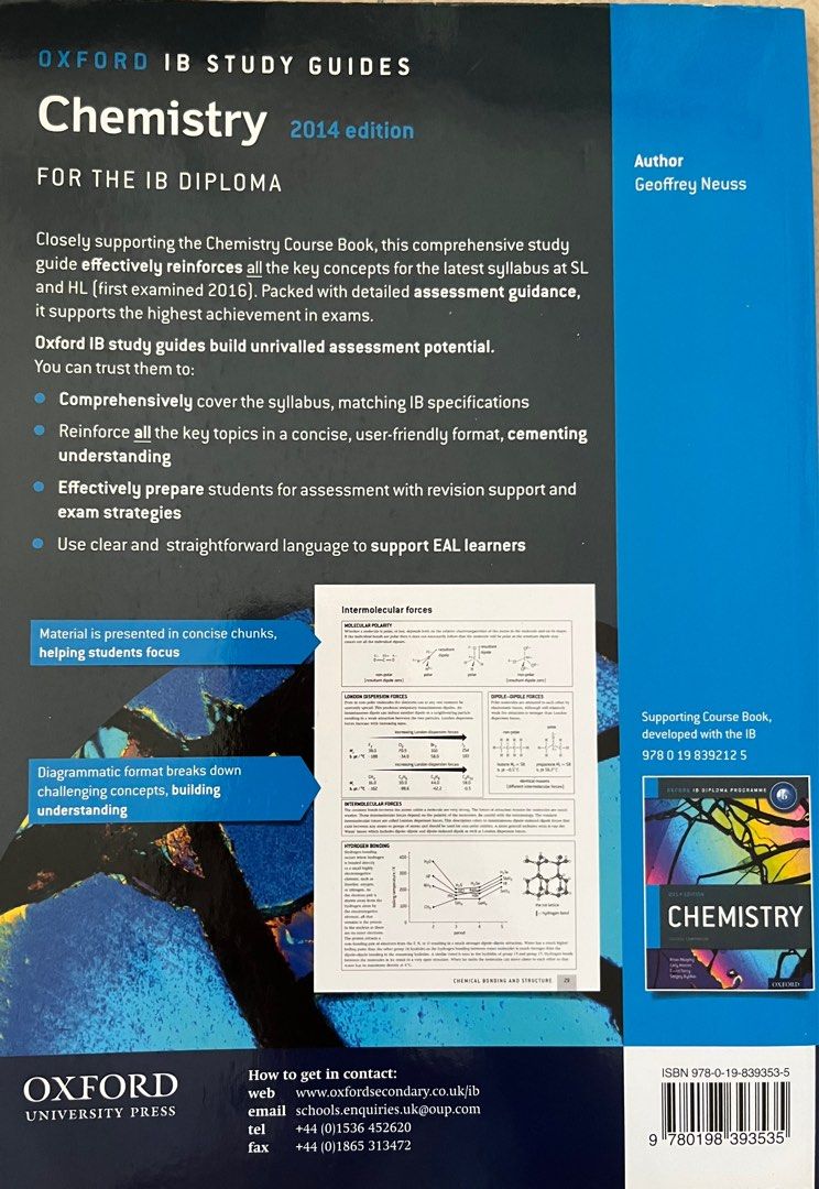 Ib chemistry guide book hobbies toys books magazines textbooks