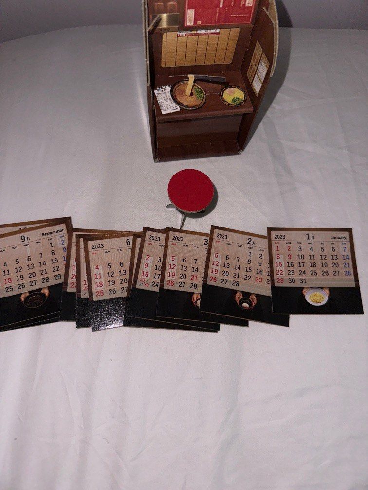 ichiran ramen 2023 calendar, Hobbies & Toys, Stationery & Craft