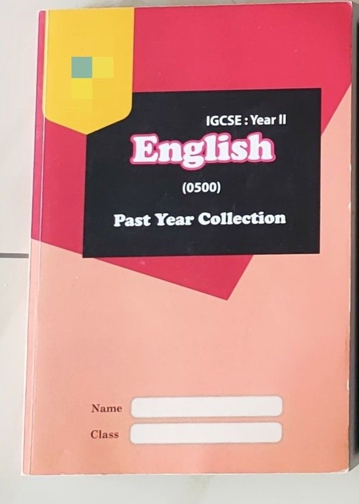 IGCSE English (0500) past year, Hobbies & Toys, Books & Magazines ...