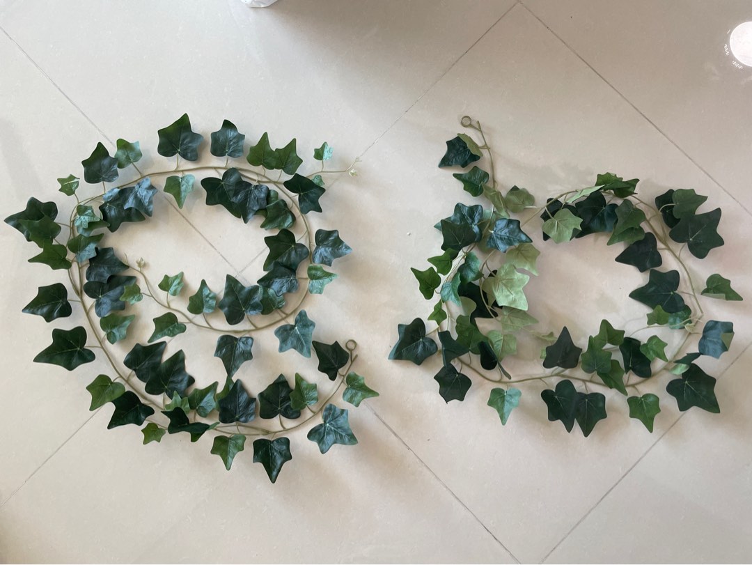 IKEA artificial garland, leaf vine 1.5m, Furniture & Home Living, Home