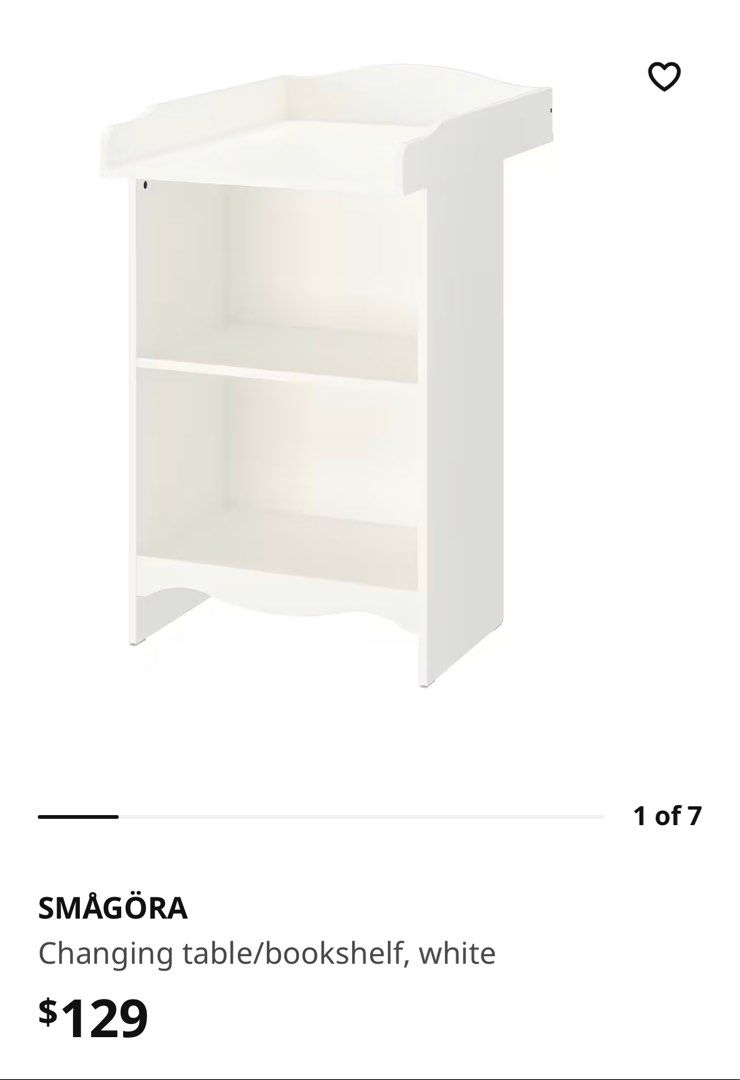 IKEA Changing Table (Smagora), Babies & Kids, Baby Nursery & Kids