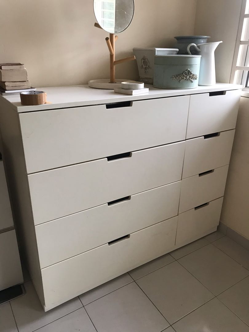 IKEA NORDLIC 8 DRAWER UNIT , Furniture & Home Living, Furniture