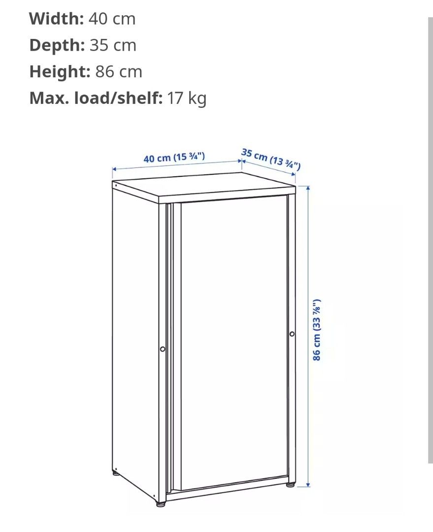 IKEA JOSEF steel Furniture & Home Living, Furniture, Shelves