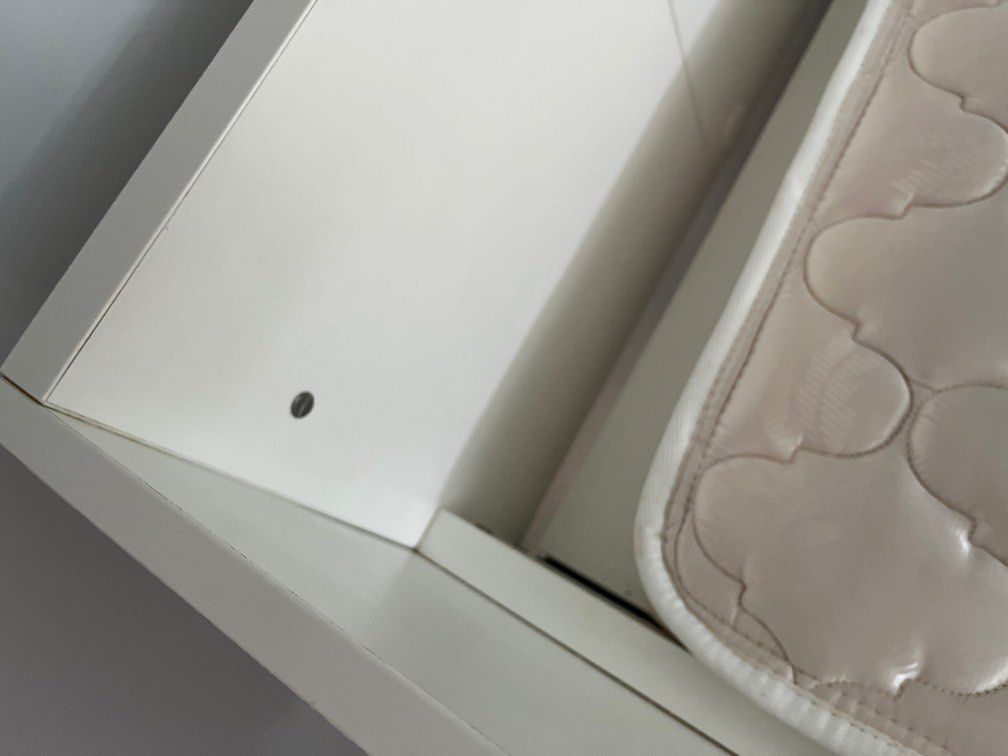 IKEA loft bed combo w table and 4 drawers + 4 shelves and 2 door