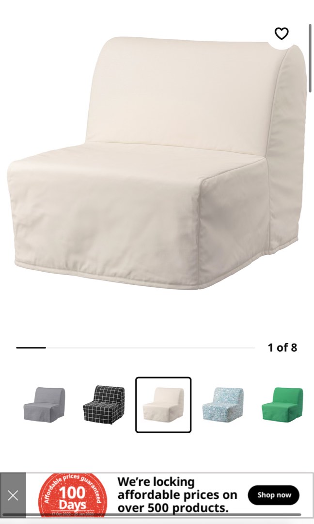 IKEA Lycksele sofa bed, Furniture & Home Living, Furniture, Bed Frames