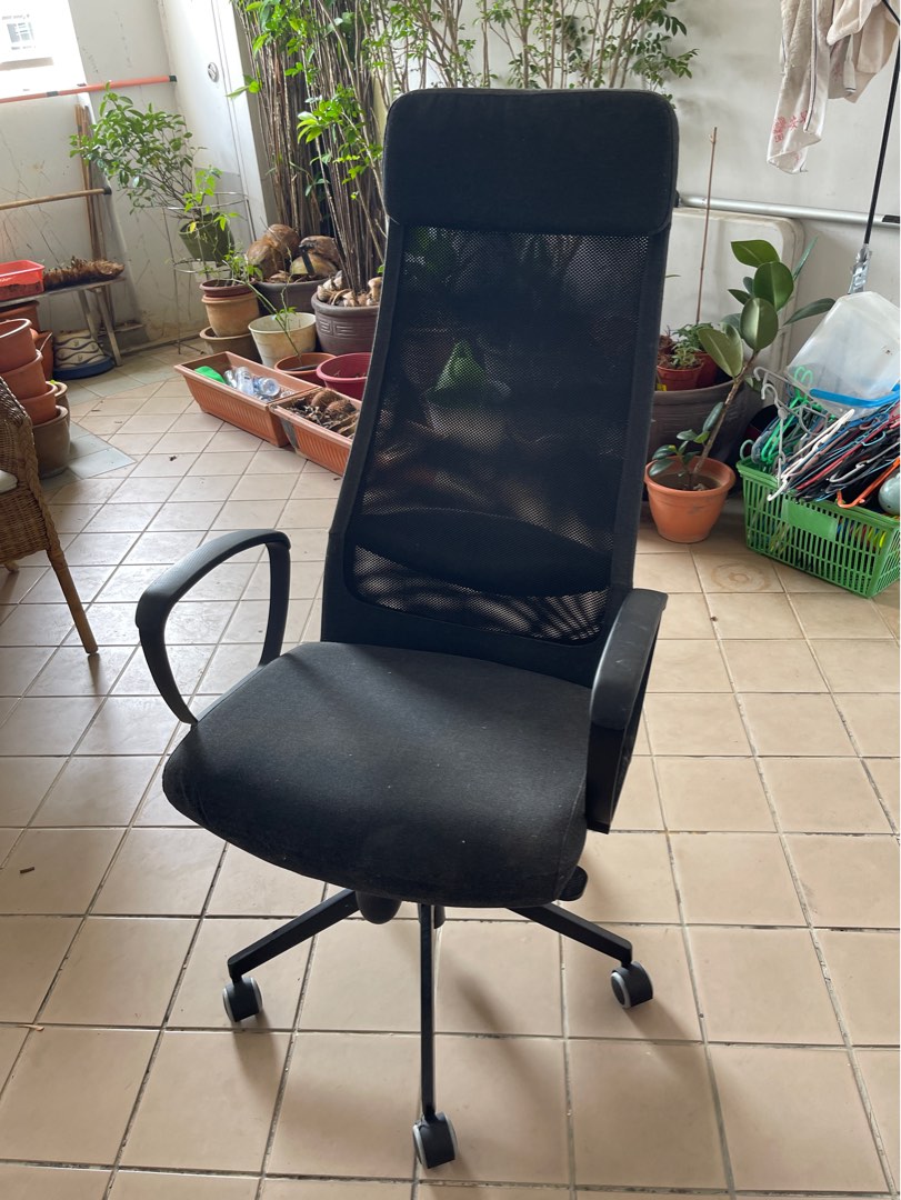 IKEA MARKUS Office Chair, Furniture & Home Living, Furniture, Chairs on