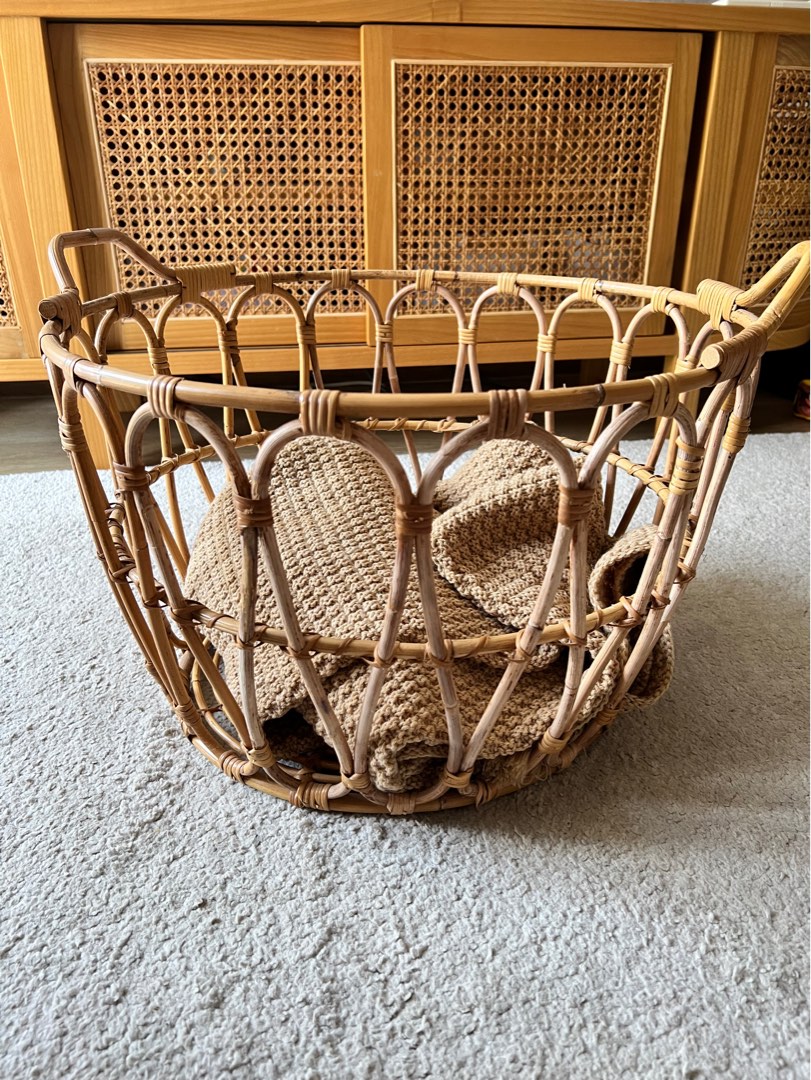 IKEA rattan basket, Furniture & Home Living, Furniture, Other Home