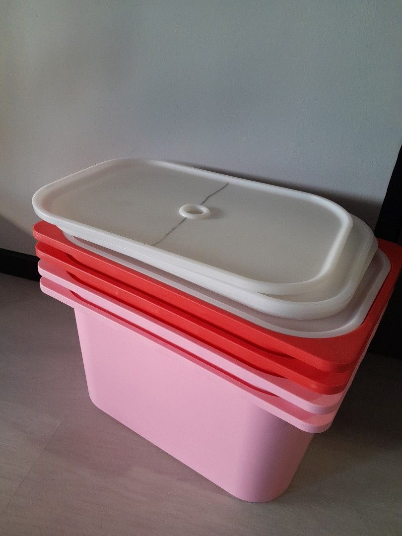 Ikea trofast storage boxes and lid, Furniture & Home Living, Home