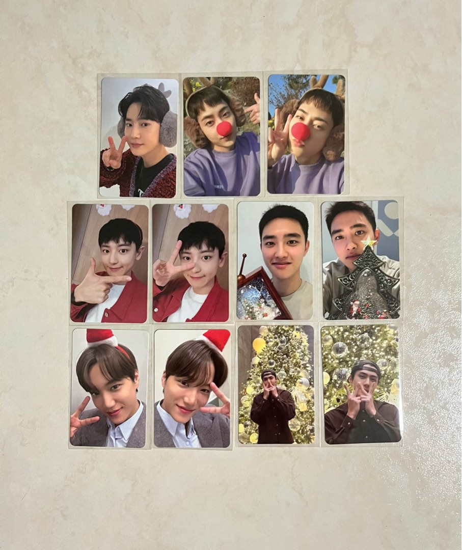 EXO カイ PINK CHRISTMAS PHOTO CARD-eastgate.mk