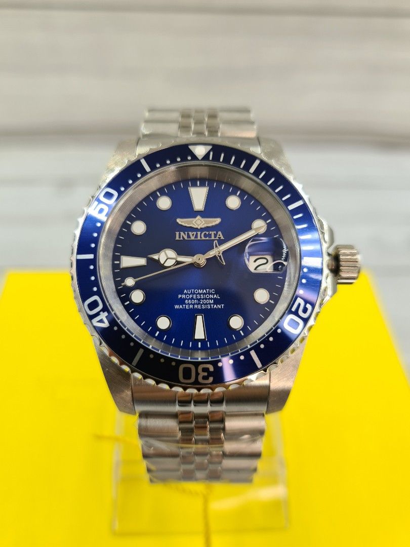 INVICTA PRO DIVER AUTOMATIC BRAND NEW ORIGINAL (Category: Luxury Watches) located in Angeles City. Submitted by dapperguy (Listing ID 1208430366, Image 1). Description: INVICTA PRO DIVER AUTOMATIC BRAND NEW 😍SALE PRICE: P7,700 ⌚ORIGINAL PRICE: P20,000 💯 ORIGINAL and AUTHENTIC 👌 1 Year Warranty NH35A AUTOMATIC MOVEMENT FLAME FUSION CRYSTAL GLASS CASE SIZE: 42 mm CASE THICKNESS: 12 mm 200 Meters Water Resistant Screw Down Crown Please direct mes