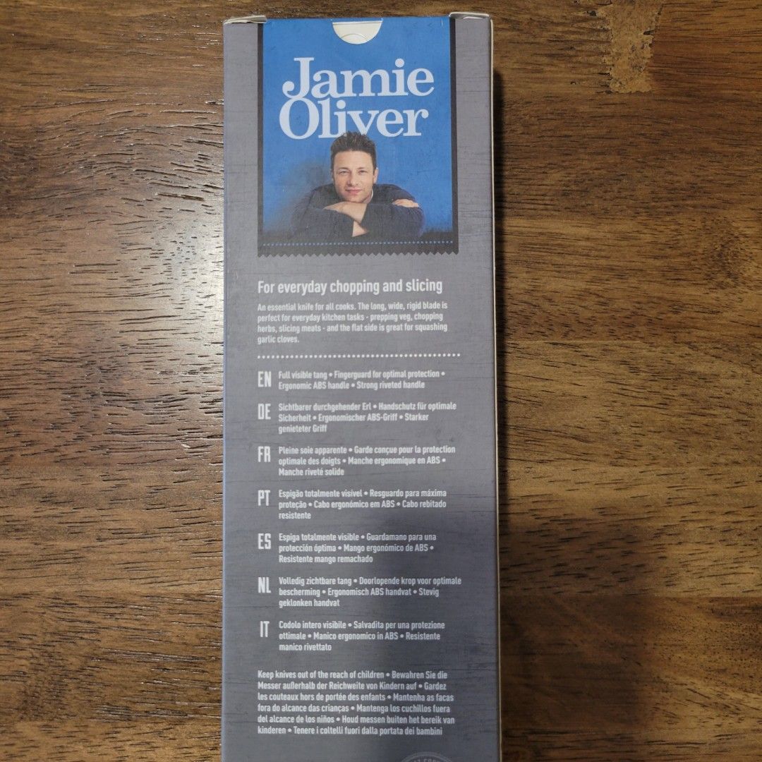 Jamie Oliver 3Knife Set Chef's Knife, Cleaver, Utility Knife
