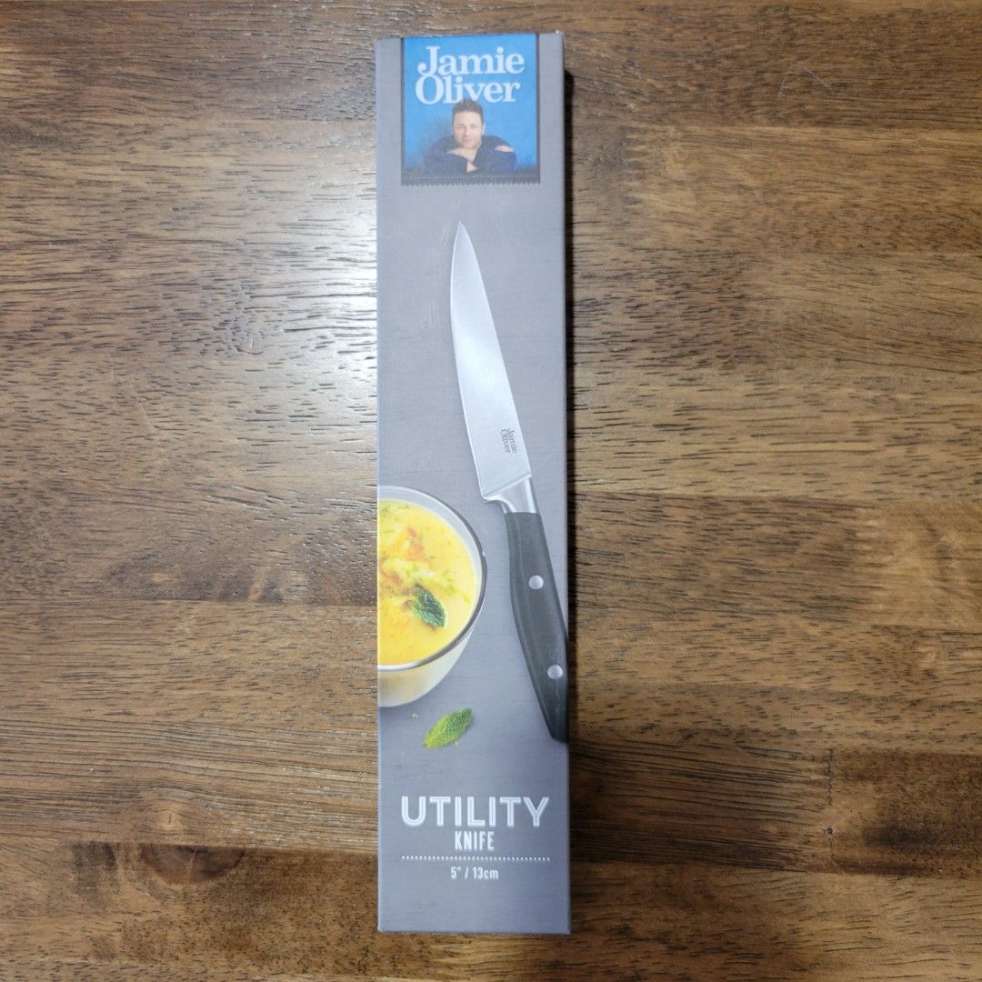 Jamie Oliver 3Knife Set Chef's Knife, Cleaver, Utility Knife