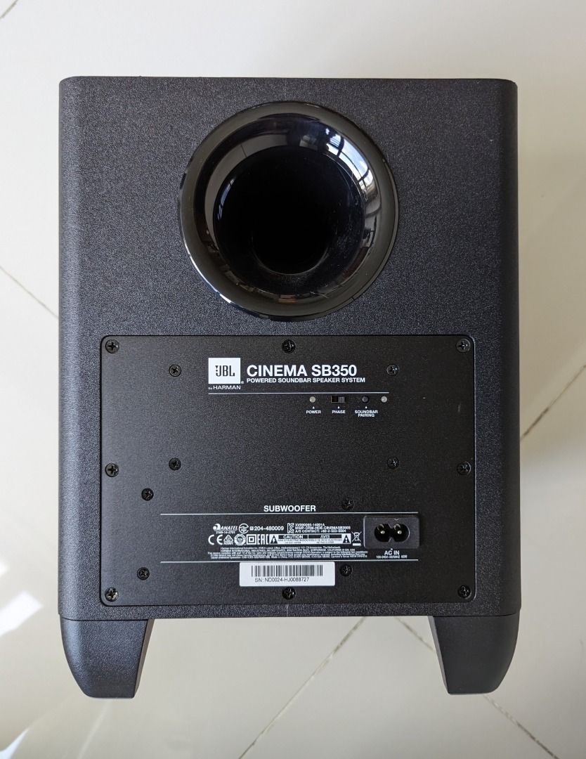 JBL SB350 2.1 Soundbar with wireless subwoofer, Audio, Soundbars