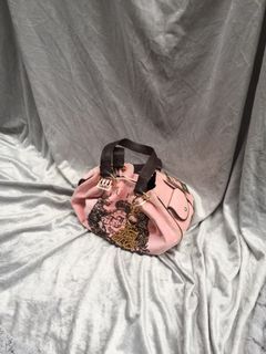 Juicy Couture Pink Fluffy Rhinestone Bag