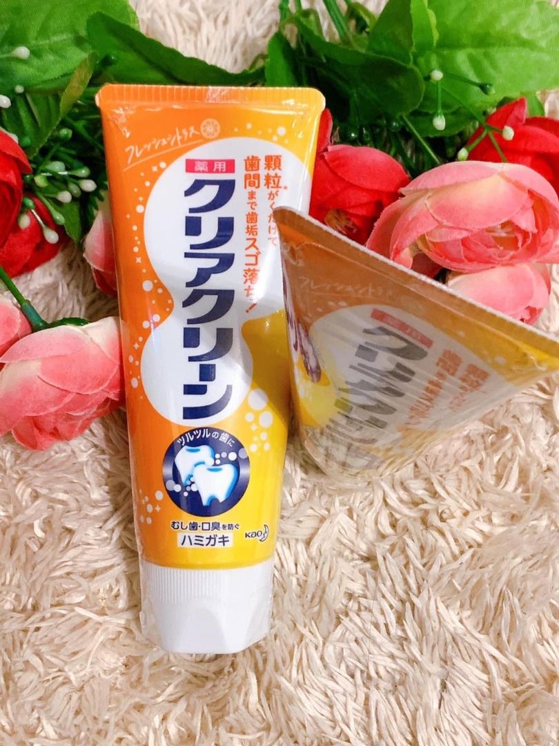 KAO CLEAR CLEAN Toothpaste Fresh Citrus Flavor 120g, Beauty & Personal ...
