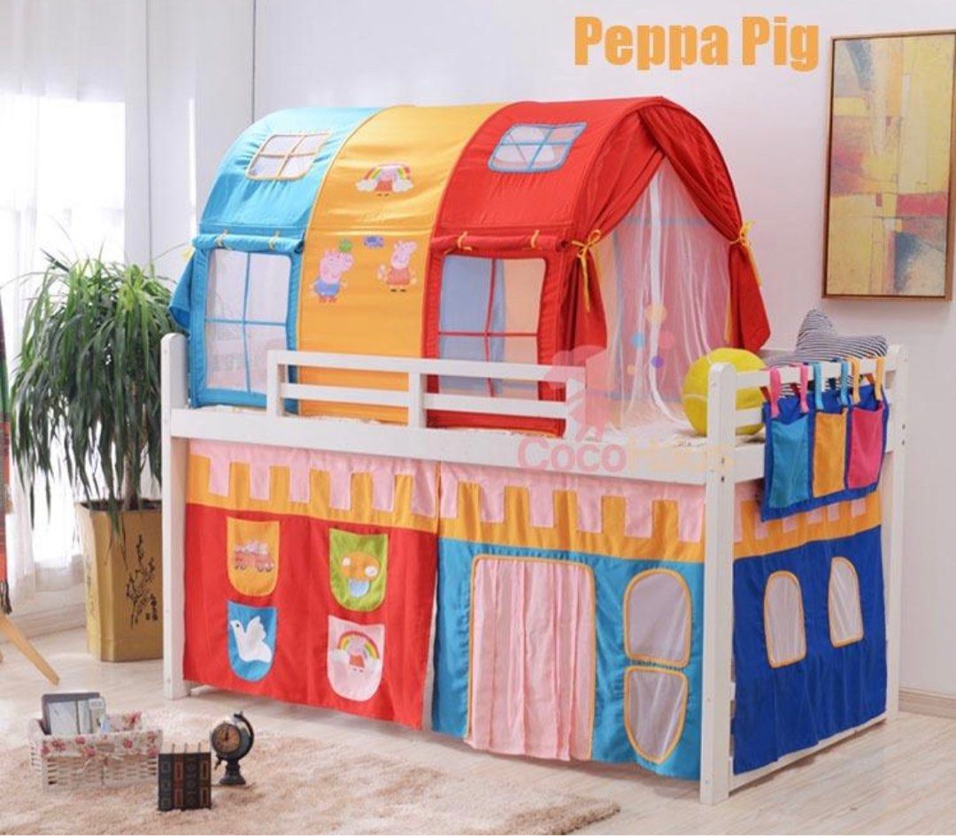 Kids Bunk Bed Canopy Play tent