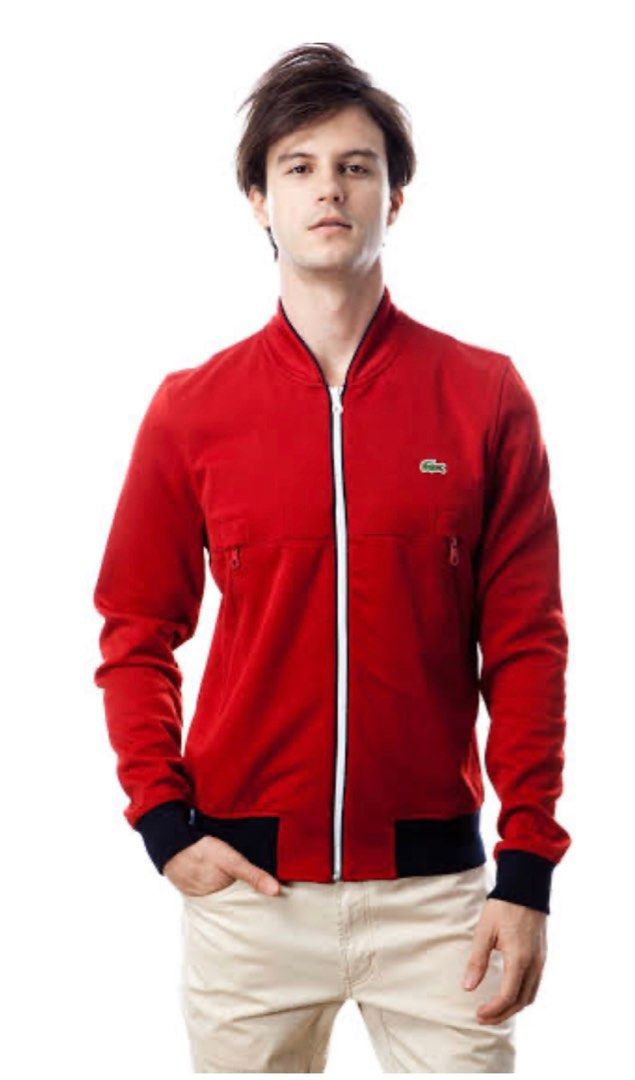 Lacoste Jacket Red, Fashion, Coats, Jackets on Carousell