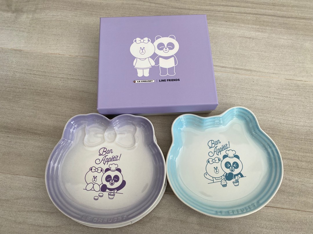 限量版 Le Creuset x line friends 陶瓷碟, 傢俬＆家居, 廚具和餐具, 餐具和餐具 Carousell