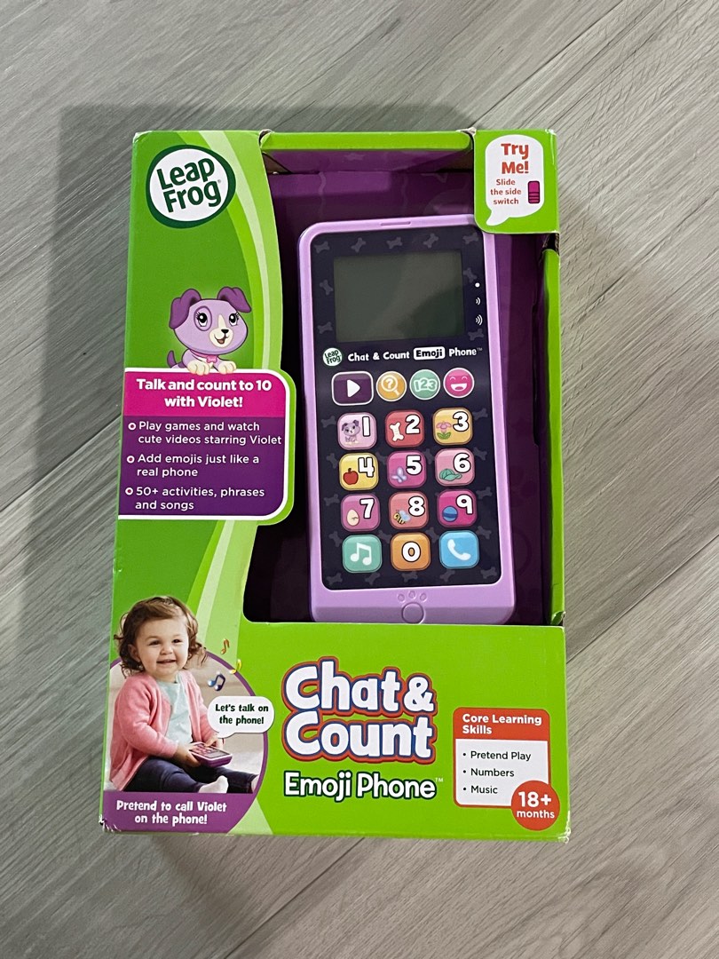 Leap Frog Chat & count Emoji phone, Hobbies & Toys, Toys & Games on