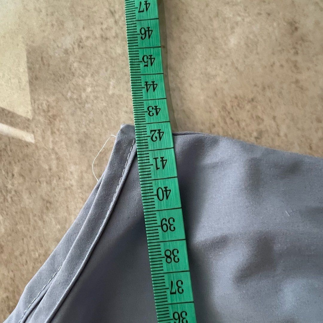 Light blue lace corset crop top zip back cottage core square neck chevron cut, Women's Fashion