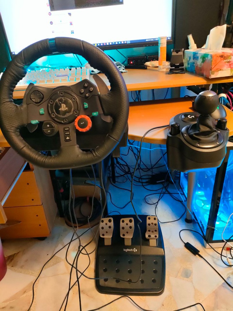 Logitech G29 with Shifter, Video Gaming, Gaming Accessories, Controllers on Carousell