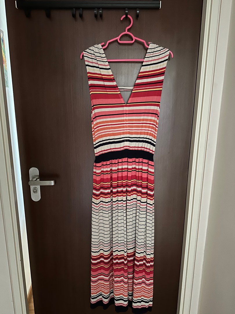 Max studio striped dress sale
