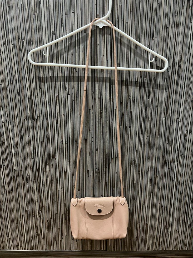 Longchamp Le Pliage Cuir Crossbody Bag, Women's Fashion, Bags & Wallets
