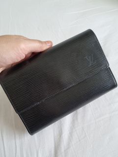 Louis Vuitton Tresor Trifold Wallet  (Black Epi)