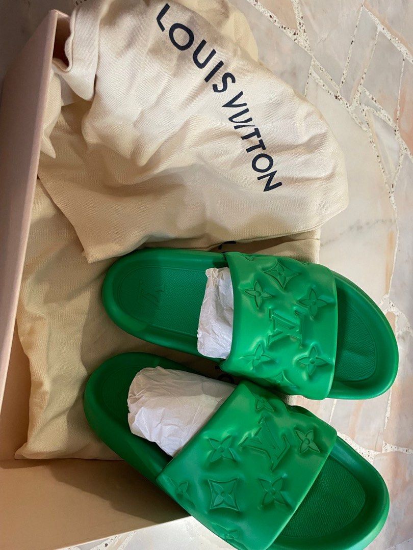Louis Vuitton Green Suede Petit Damier Espadrilles Sneakers Size 38 Louis  Vuitton