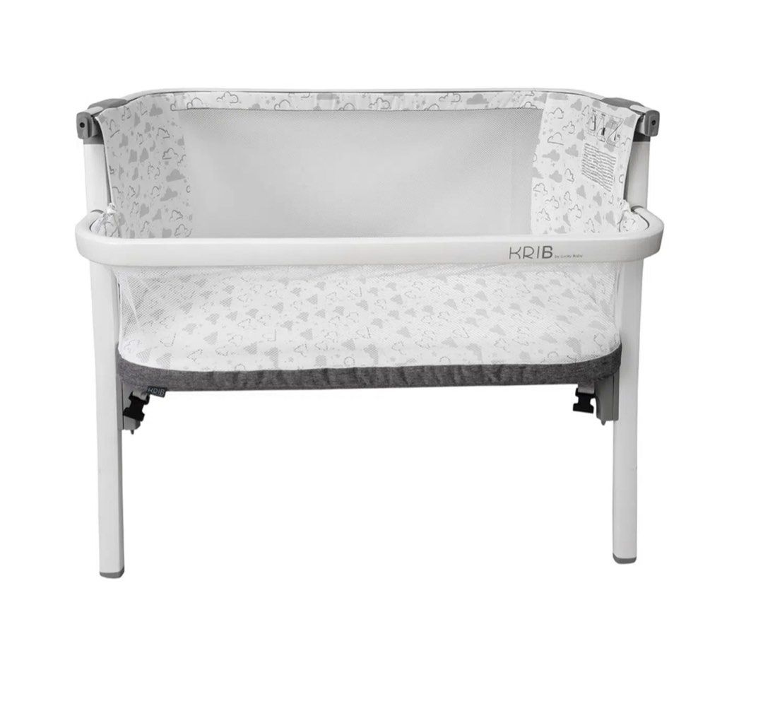 Lucky Baby Krib Bedside Crib White Cloud, Babies & Kids, Baby Nursery